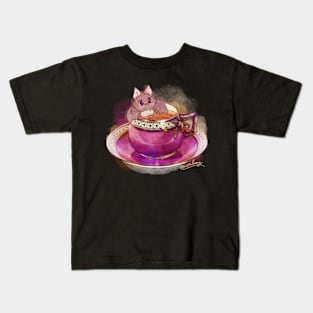 Vampire tea cup Kids T-Shirt